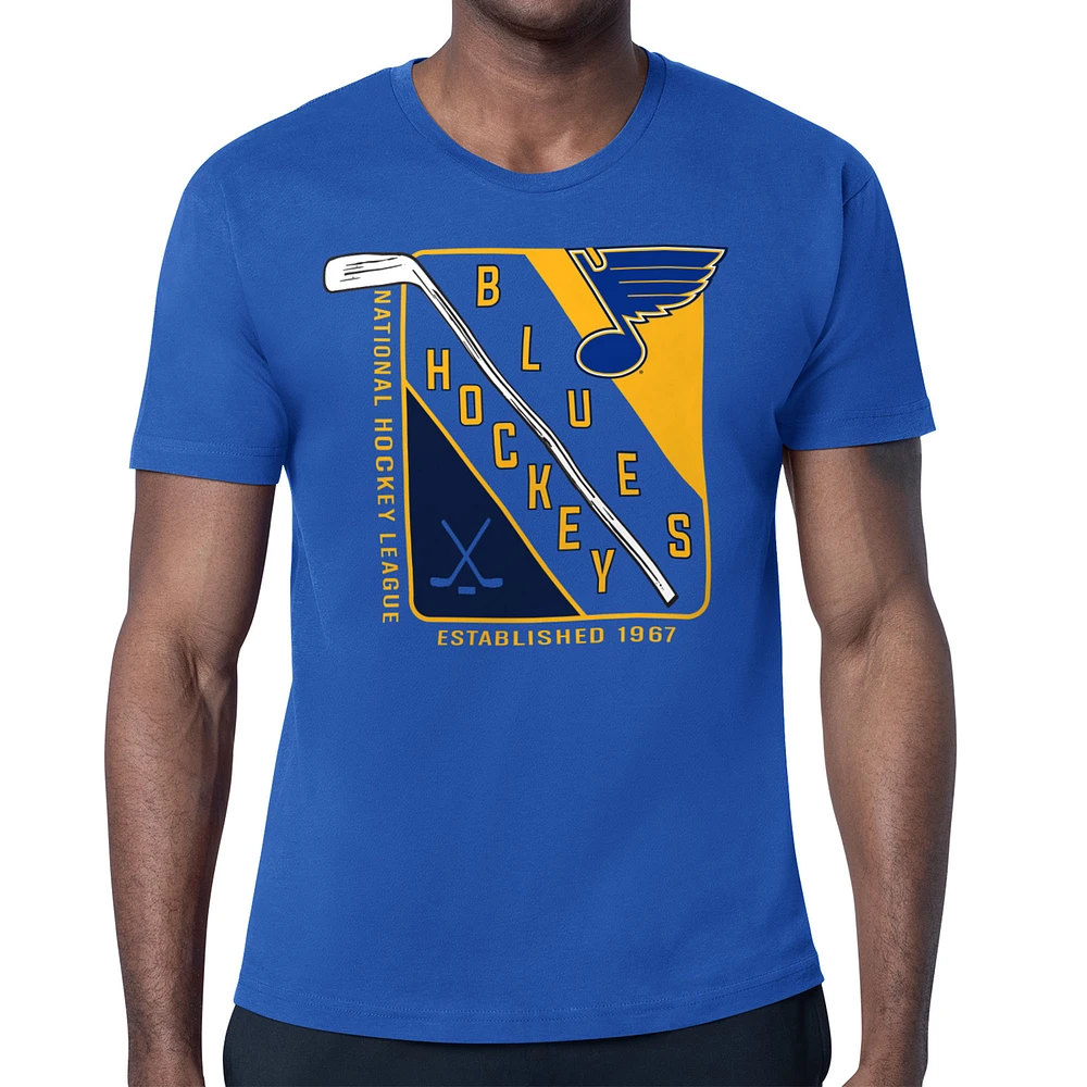 Men's Starter Blue St. Louis Blues Shield Graphic T-Shirt