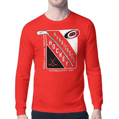 Men's Starter Carolina Hurricanes Shield Long Sleeve Graphic T-Shirt