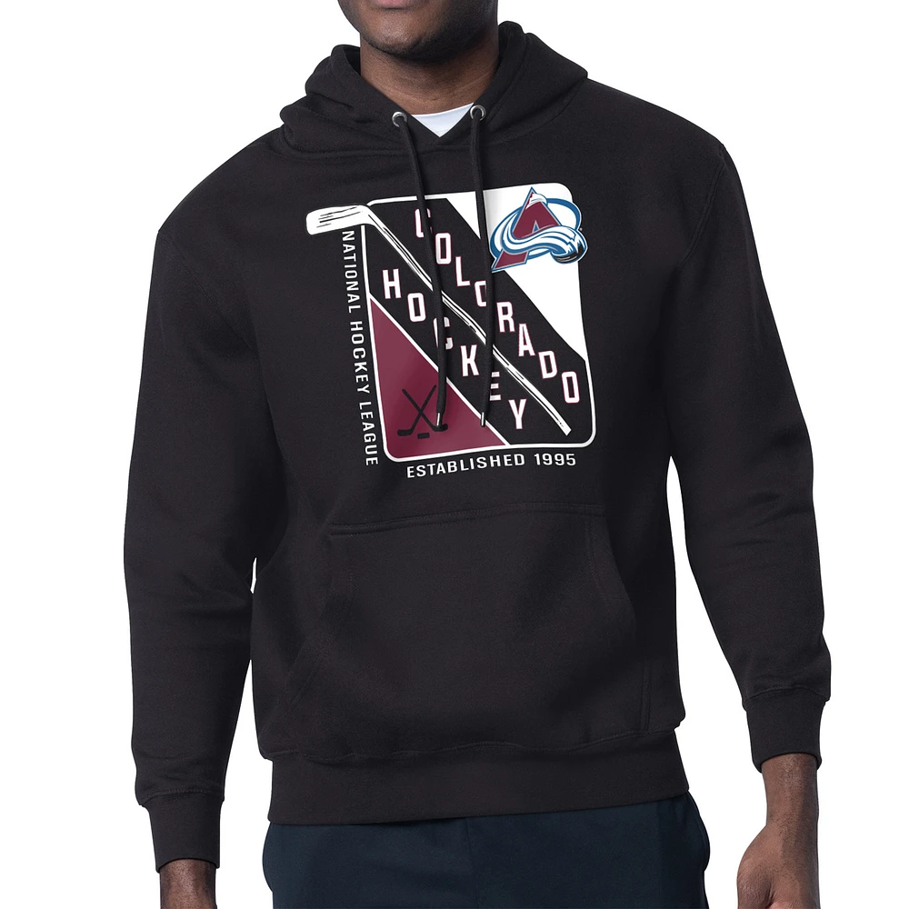 Men's Starter Colorado Avalanche Shield Logo Pullover Hoodie