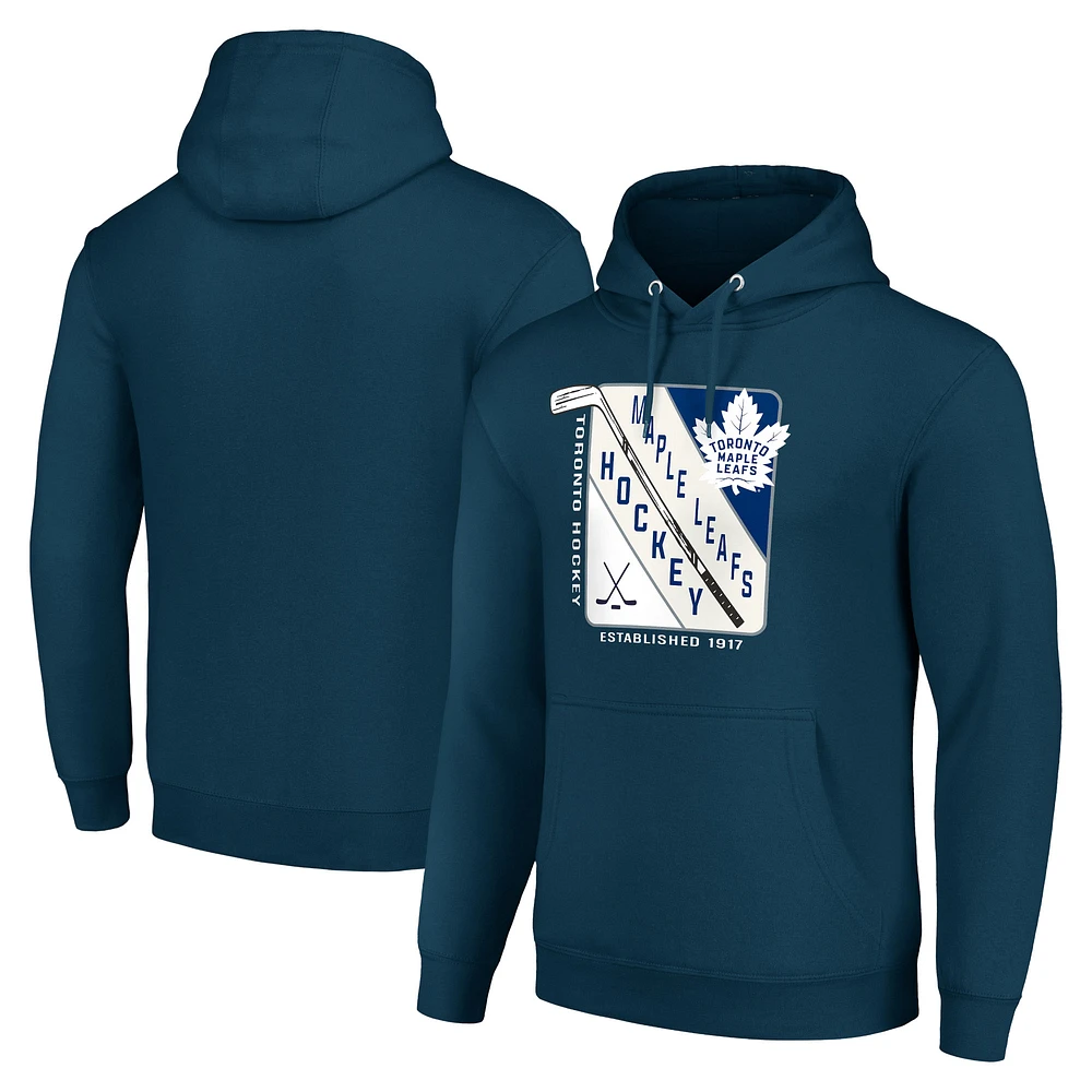 Men's Starter Toronto Maple Leafs Shield Logo Pullover Hoodie