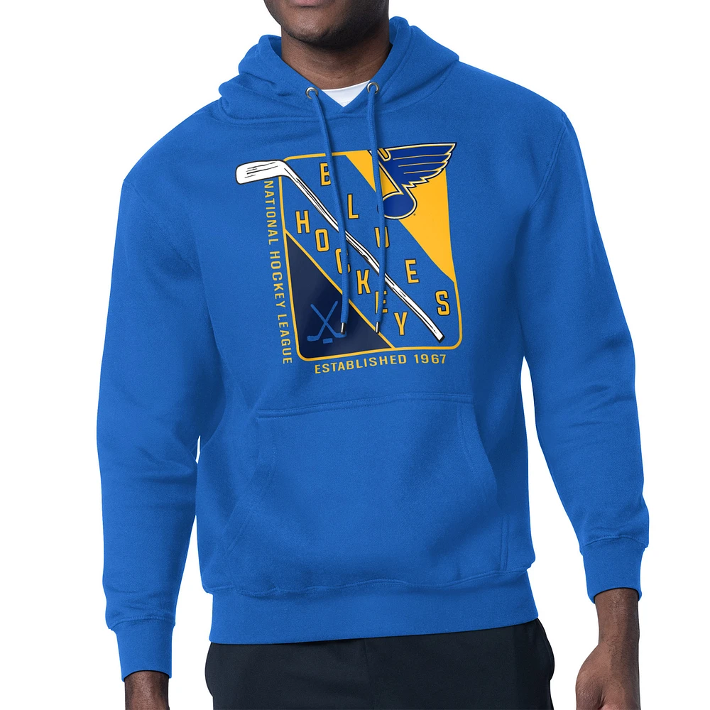 Men's Starter St. Louis Blues Shield Logo Pullover Hoodie