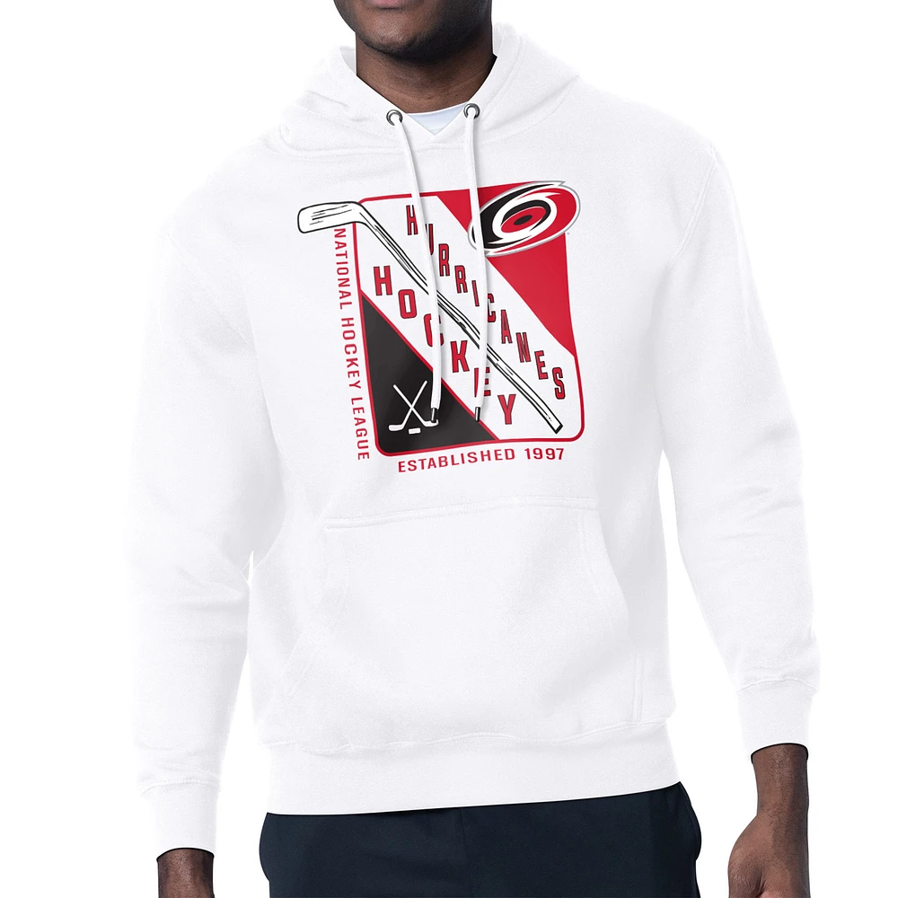 Men's Starter Carolina Hurricanes Shield Logo Pullover Hoodie