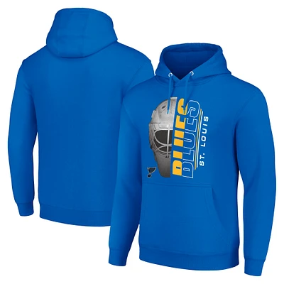 Men's Starter St. Louis Blues Half Helmet Fleece Pullover Hoodie