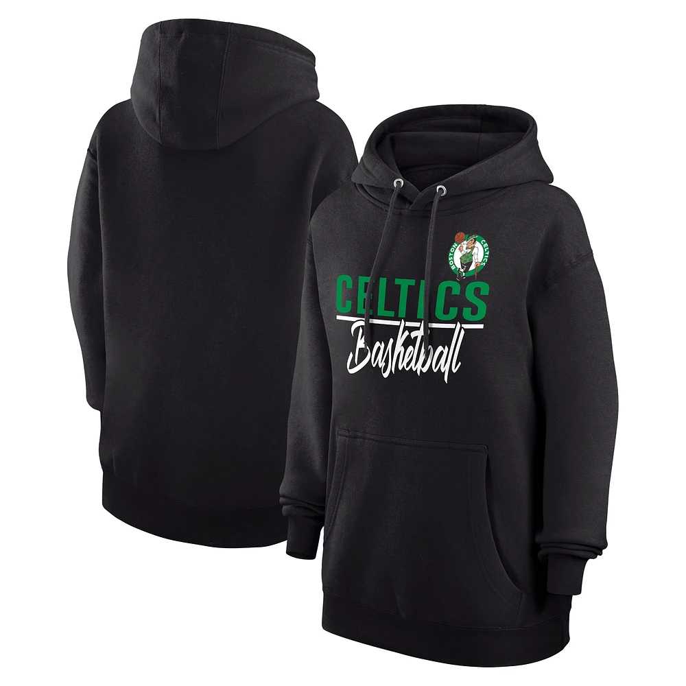 Women's G-III 4Her by Carl Banks Boston Celtics Graphics Fleece Pullover Hoodie
