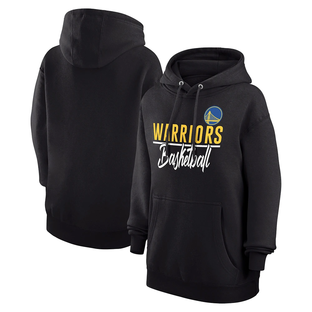 Women's G-III 4Her by Carl Banks Golden State Warriors Graphics Fleece Pullover Hoodie