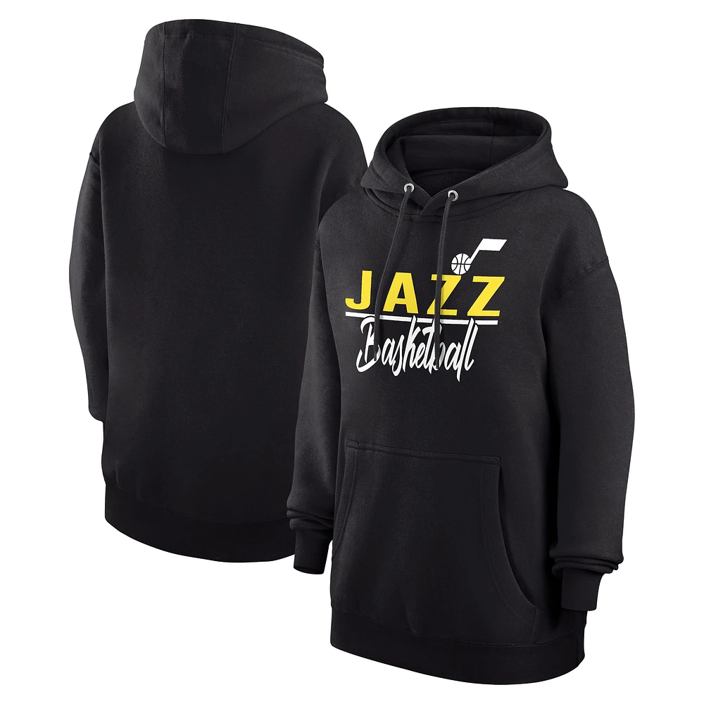 Women's G-III 4Her by Carl Banks Utah Jazz Graphics Fleece Pullover Hoodie