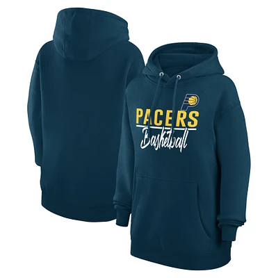 Women's G-III 4Her by Carl Banks Navy Indiana Pacers Graphics Fleece Pullover Hoodie