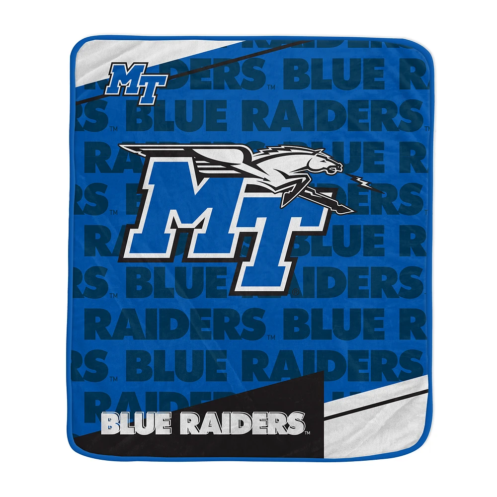 Pegasus MTSU Blue Raiders 50" x 60" Diagonal Ghost Ultra Soft Blanket