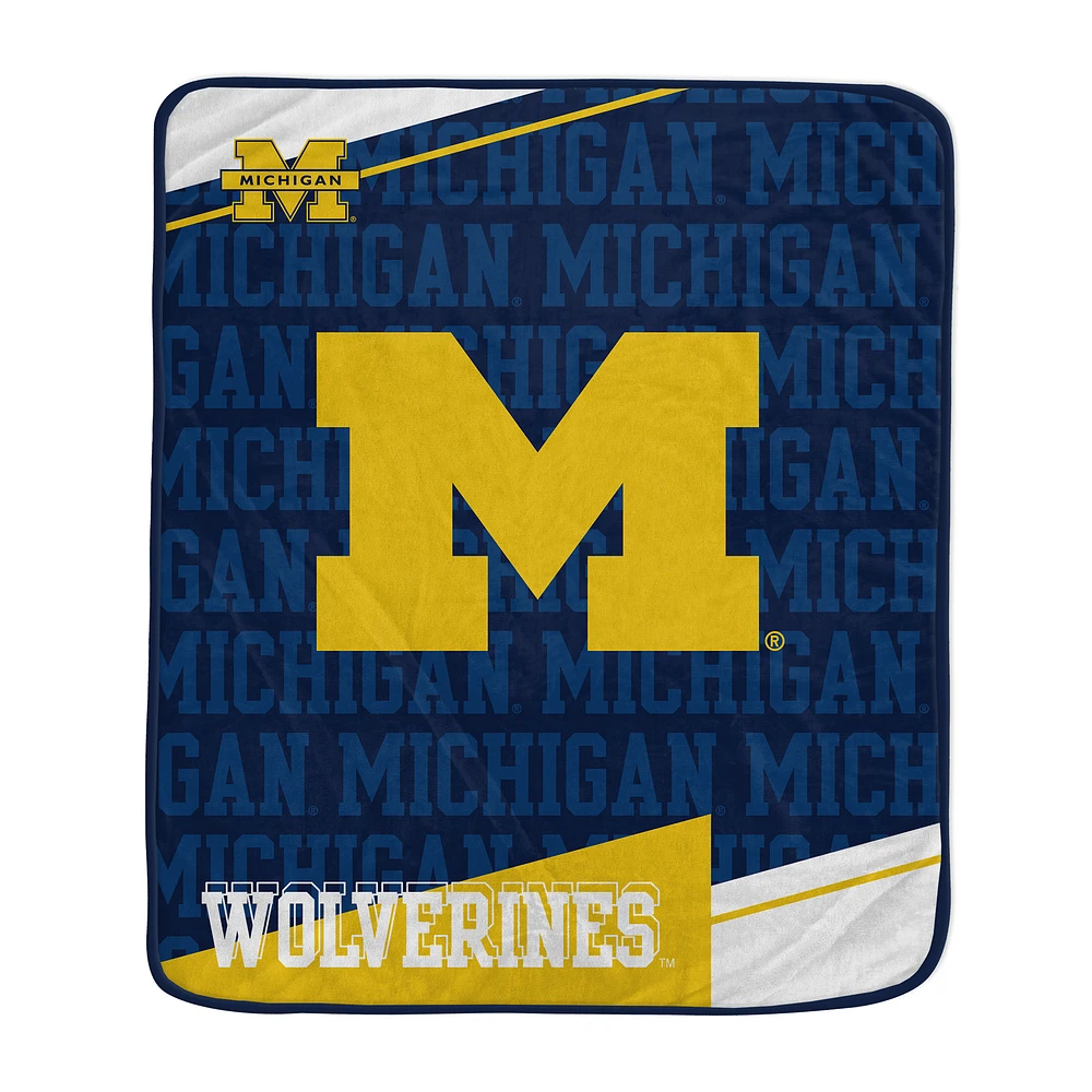 Pegasus Michigan Wolverines 50" x 60" Diagonal Ghost Ultra Soft Blanket