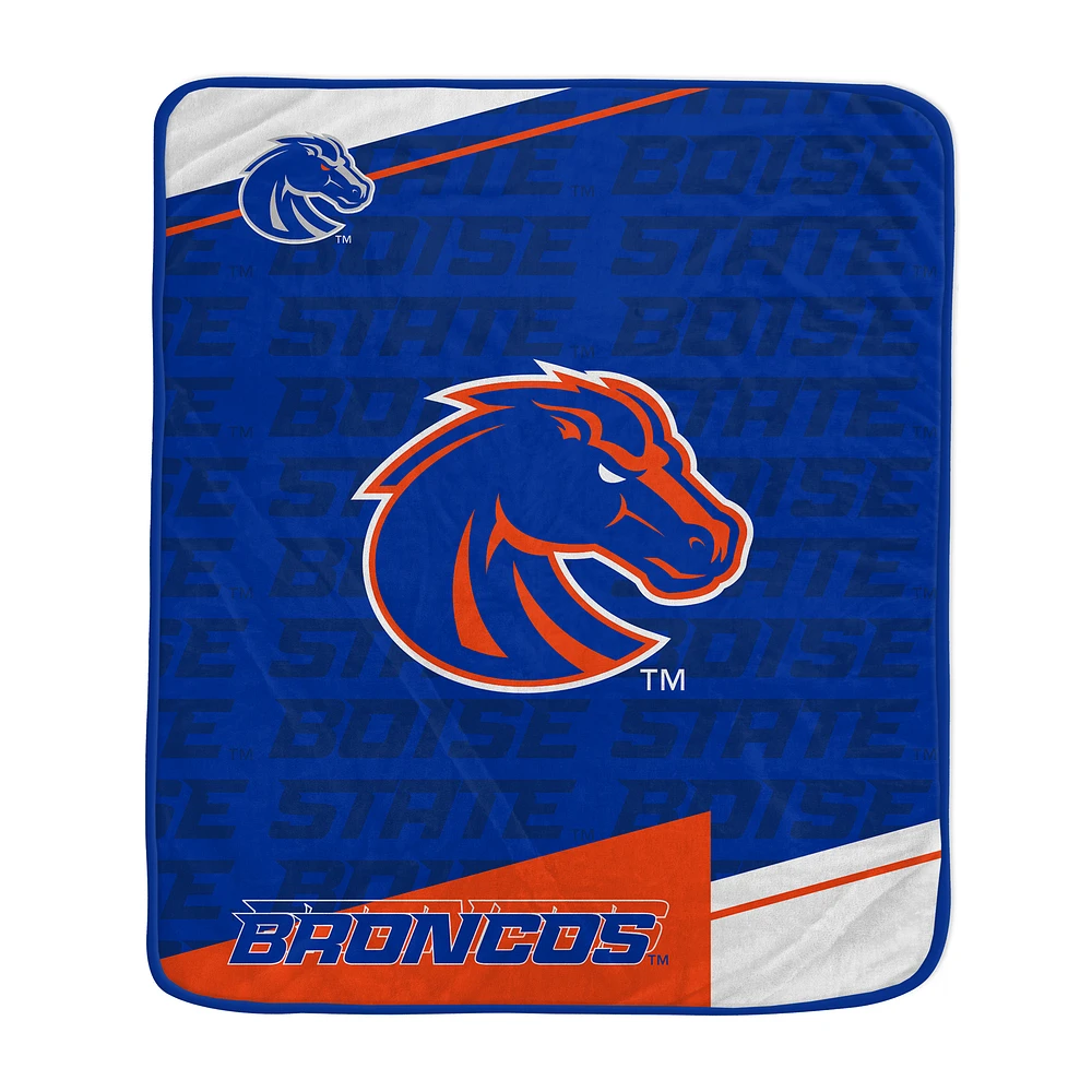 Pegasus Boise State Broncos 50" x 60" Diagonal Ghost Ultra Soft Blanket