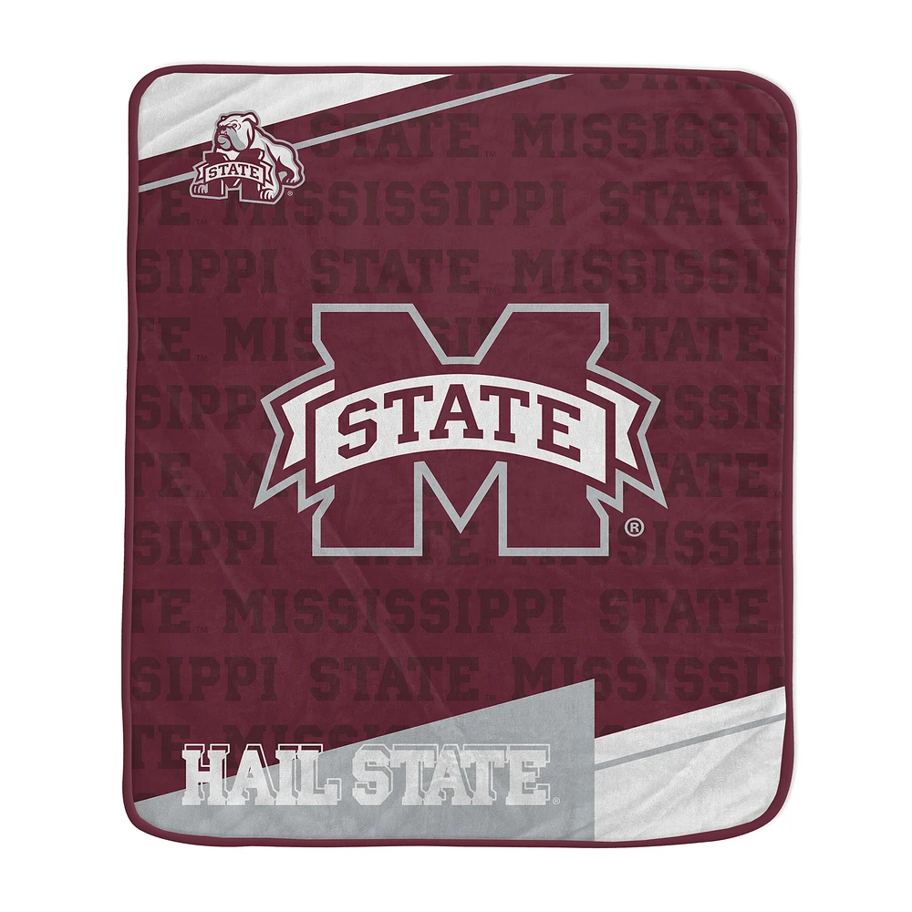 Pegasus Mississippi State Bulldogs 50" x 60" Diagonal Ghost Ultra Soft Blanket
