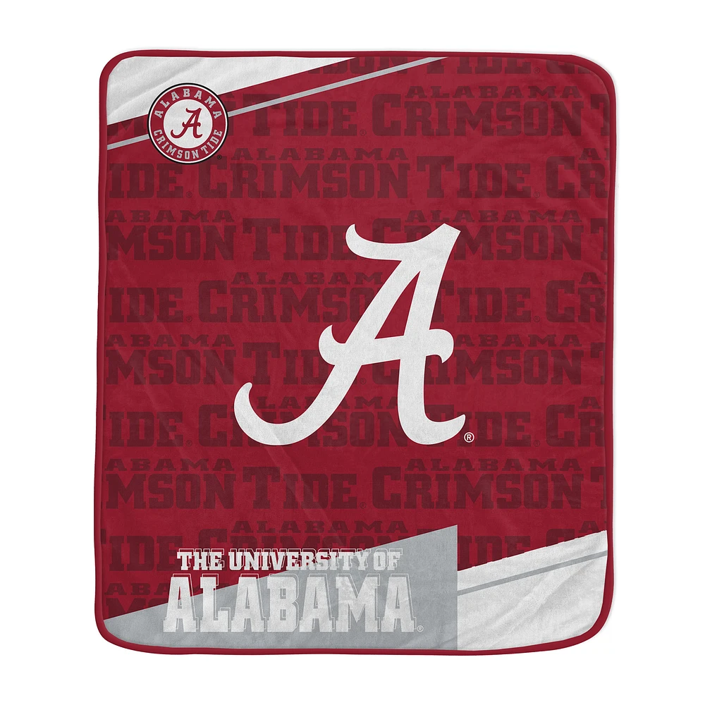 Pegasus Alabama Crimson Tide 50" x 60" Diagonal Ghost Ultra Soft Blanket