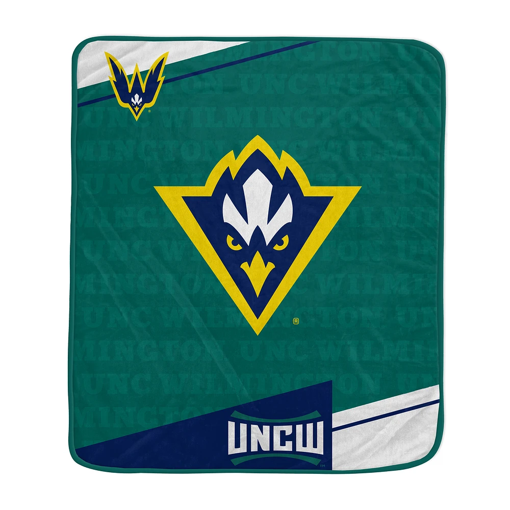 Pegasus UNC Wilmington Seahawks 50" x 60" Diagonal Ghost Ultra Soft Blanket