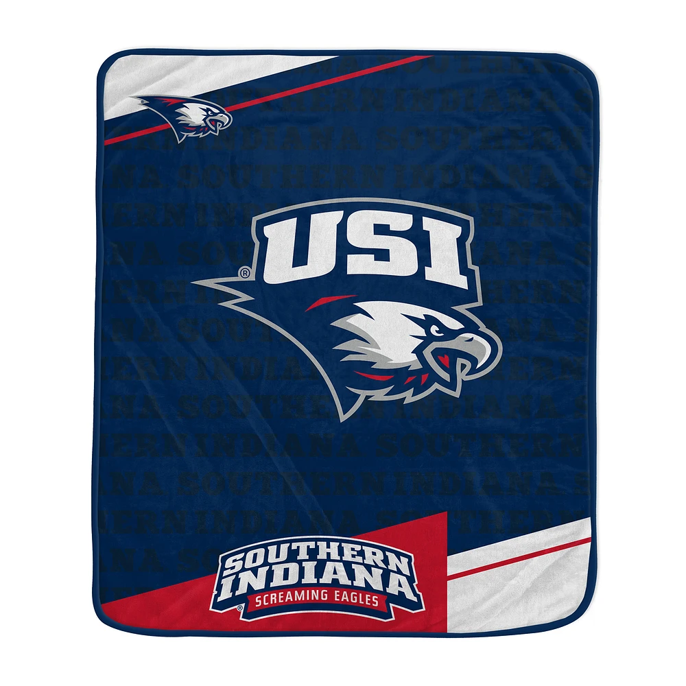 Pegasus Southern Indiana Screaming Eagles 50" x 60" Diagonal Ghost Ultra Soft Blanket