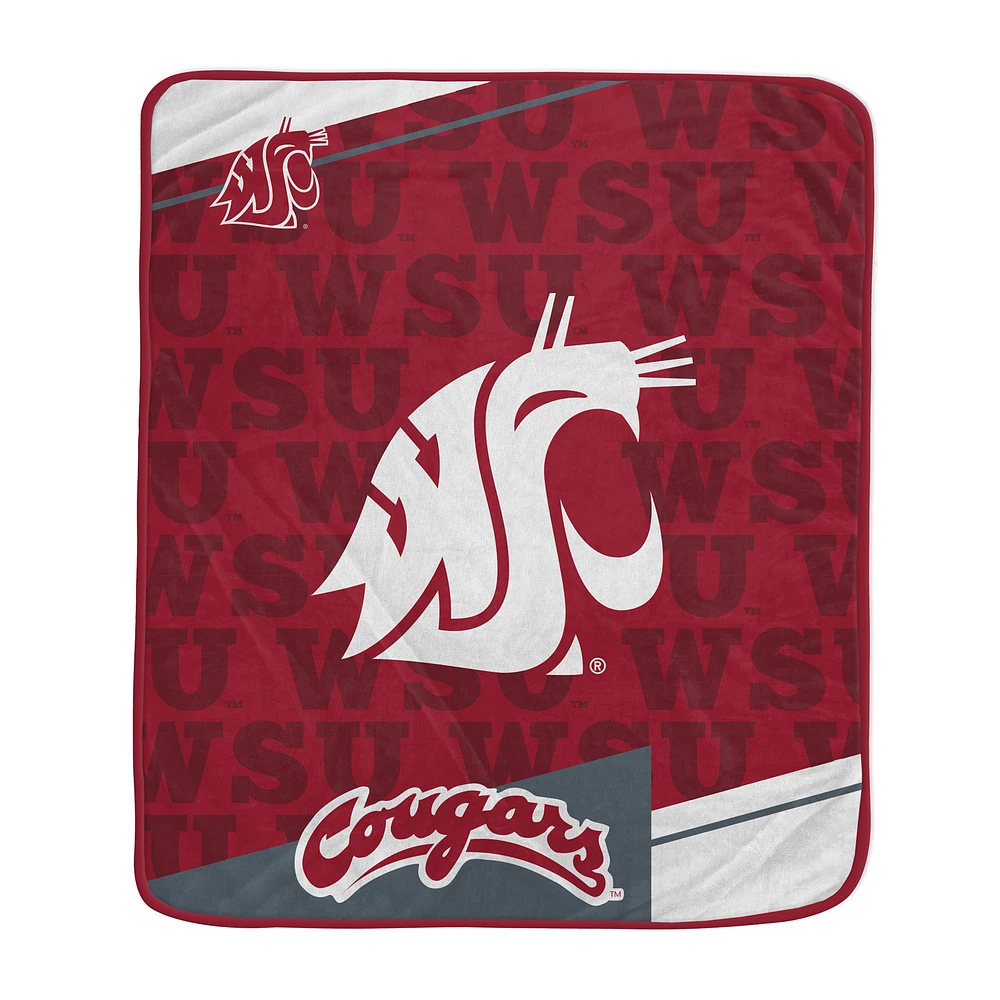 Pegasus Washington State Cougars 50" x 60" Diagonal Ghost Ultra Soft Blanket