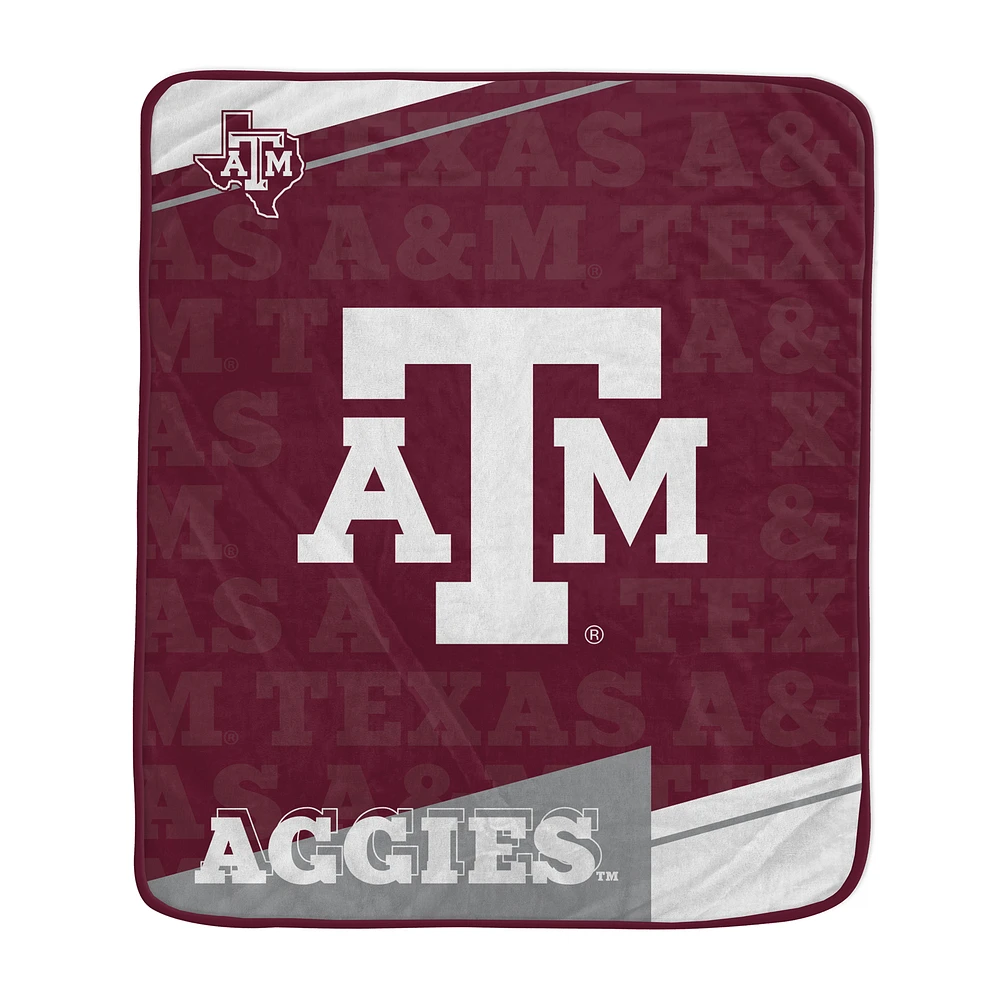 Pegasus Texas A&M Aggies 50" x 60" Diagonal Ghost Ultra Soft Blanket