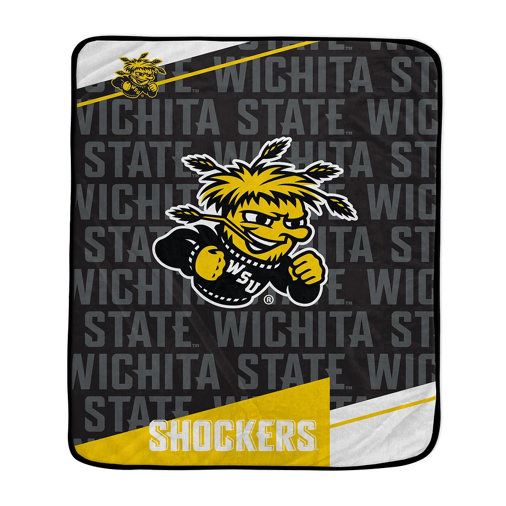 Pegasus Wichita State Shockers 50" x 60" Diagonal Ghost Ultra Soft Blanket