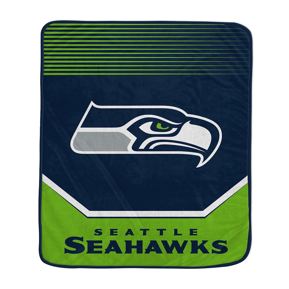 Pegasus Seattle Seahawks 50” x 60” Half Tone Lines Tab Blanket