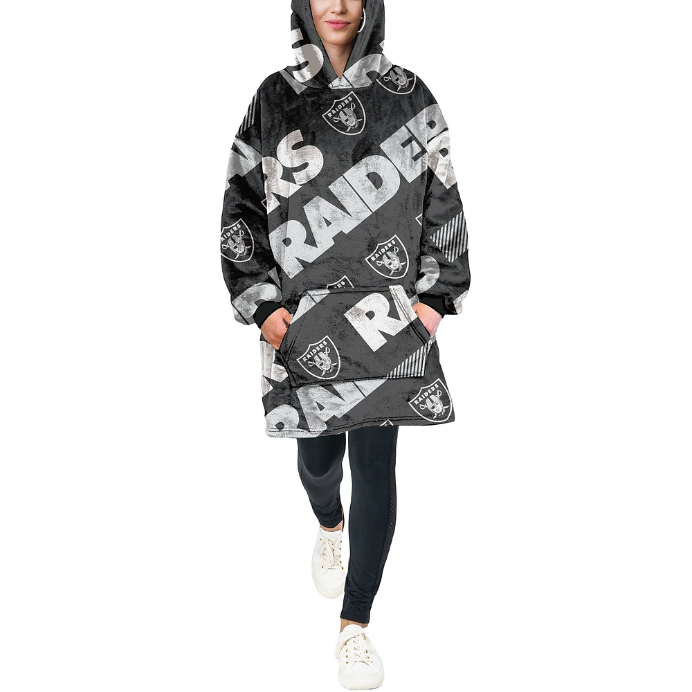 Pegasus Las Vegas Raiders 60" x 80" Repeat Logo Hoodie Bloncho