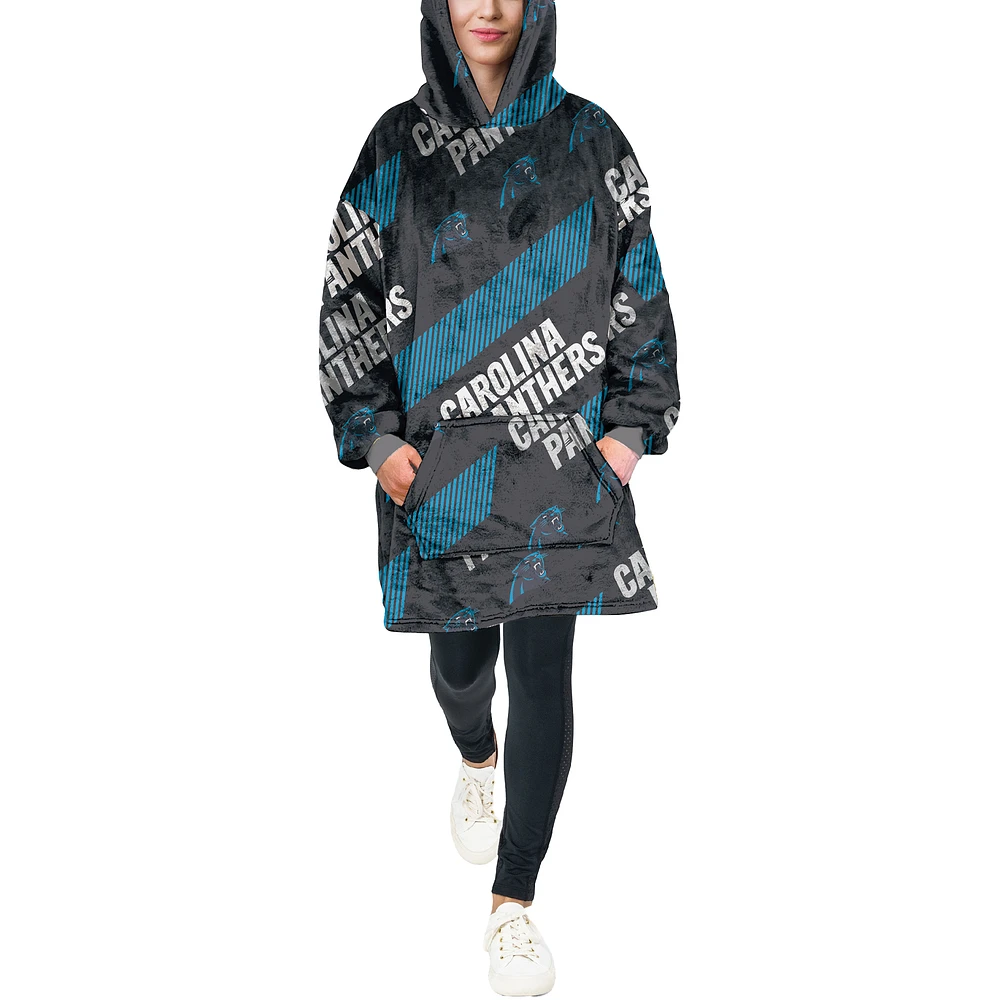 Pegasus Carolina Panthers 60" x 80" Repeat Logo Hoodie Bloncho
