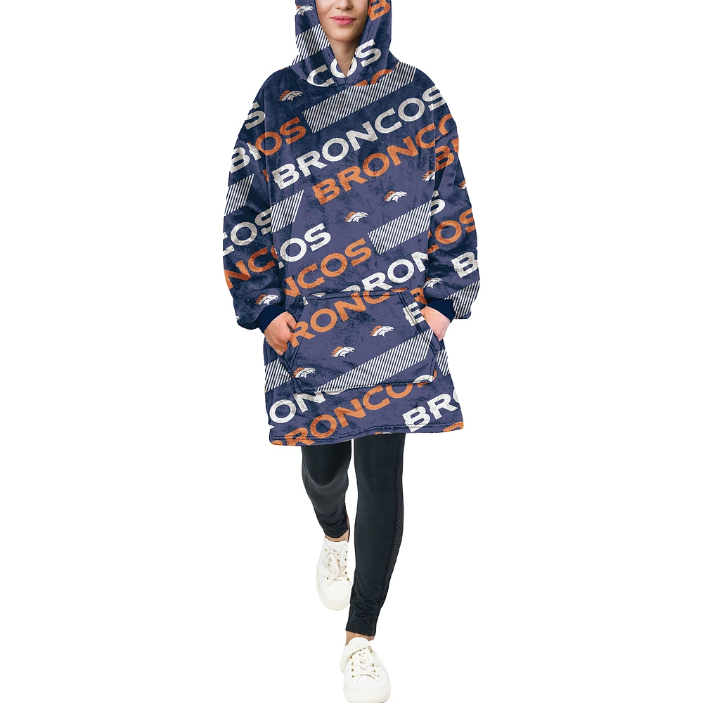 Pegasus Denver Broncos 60" x 80" Repeat Logo Hoodie Bloncho