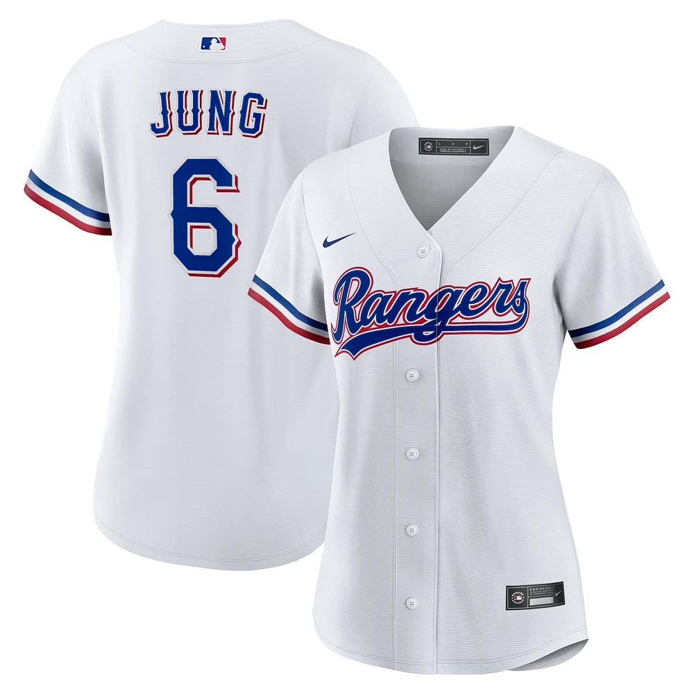 Women's Nike Josh Jung White Texas Rangers Home Replica Jersey