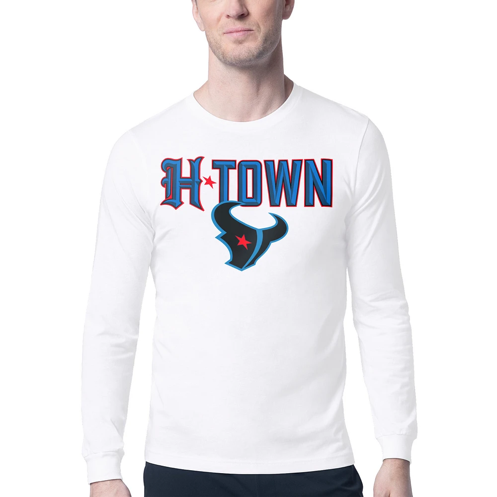 Men's Starter Houston Texans H-Town Graphic Long Sleeve T-Shirt