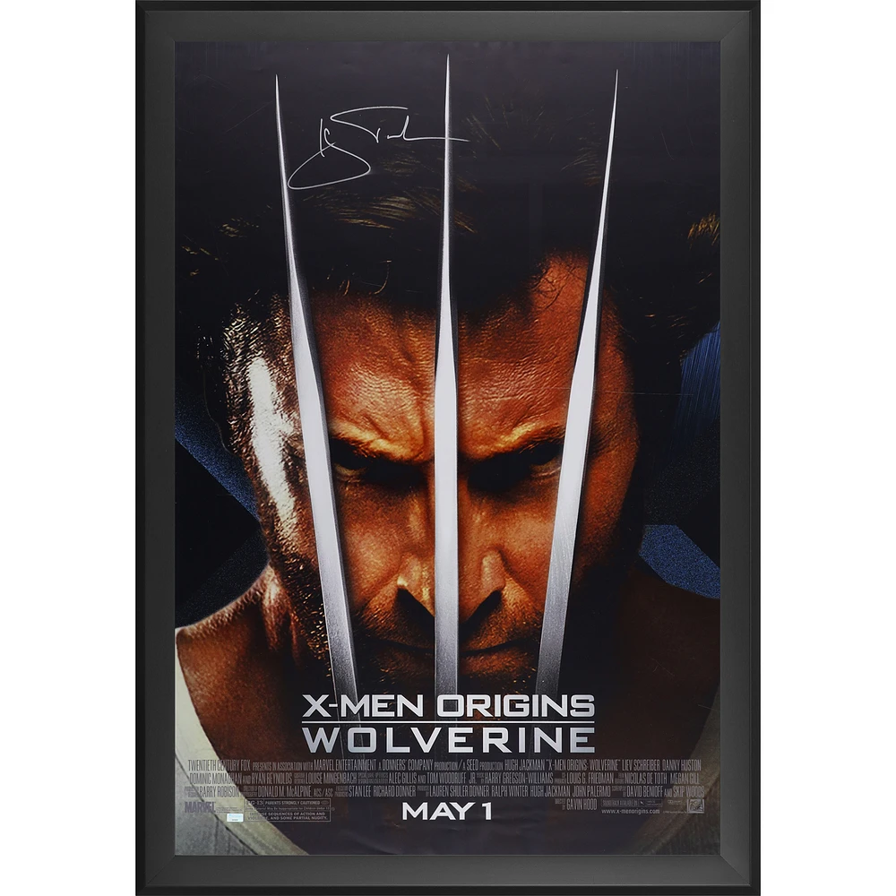 Hugh Jackman X-Men Origins: Wolverine Autographed Framed 27" x 40" Movie Poster