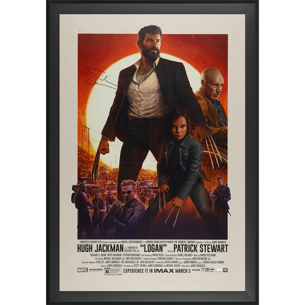 Hugh Jackman Logan Autographed Framed 27" x 40" Movie Poster