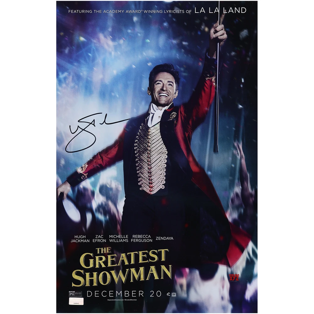 Hugh Jackman The Greatest Showman Autographed 11" x 17" Movie Poster