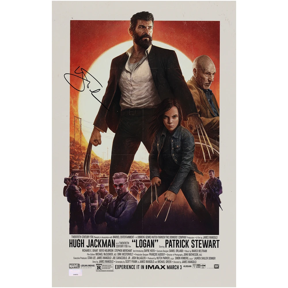 Hugh Jackman Logan Autographed 11" x 17" Movie Poster
