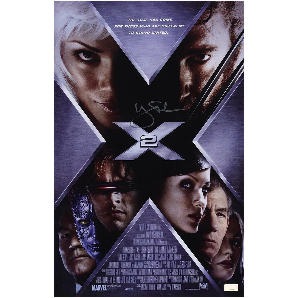 Hugh Jackman X2 Autographed 11" x 17" Movie Poster