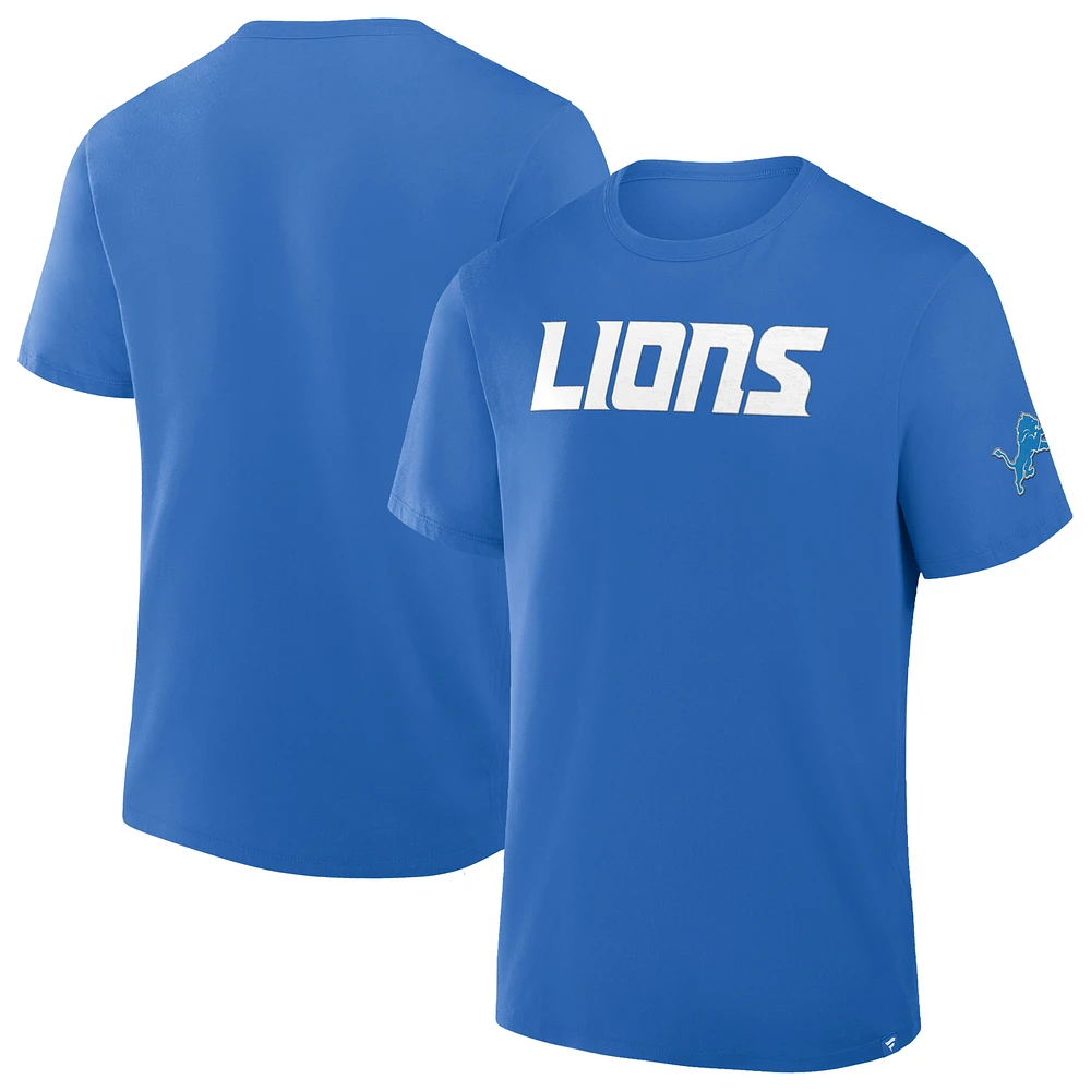 Men's Fanatics Blue Detroit Lions Option Route Legacy T-Shirt