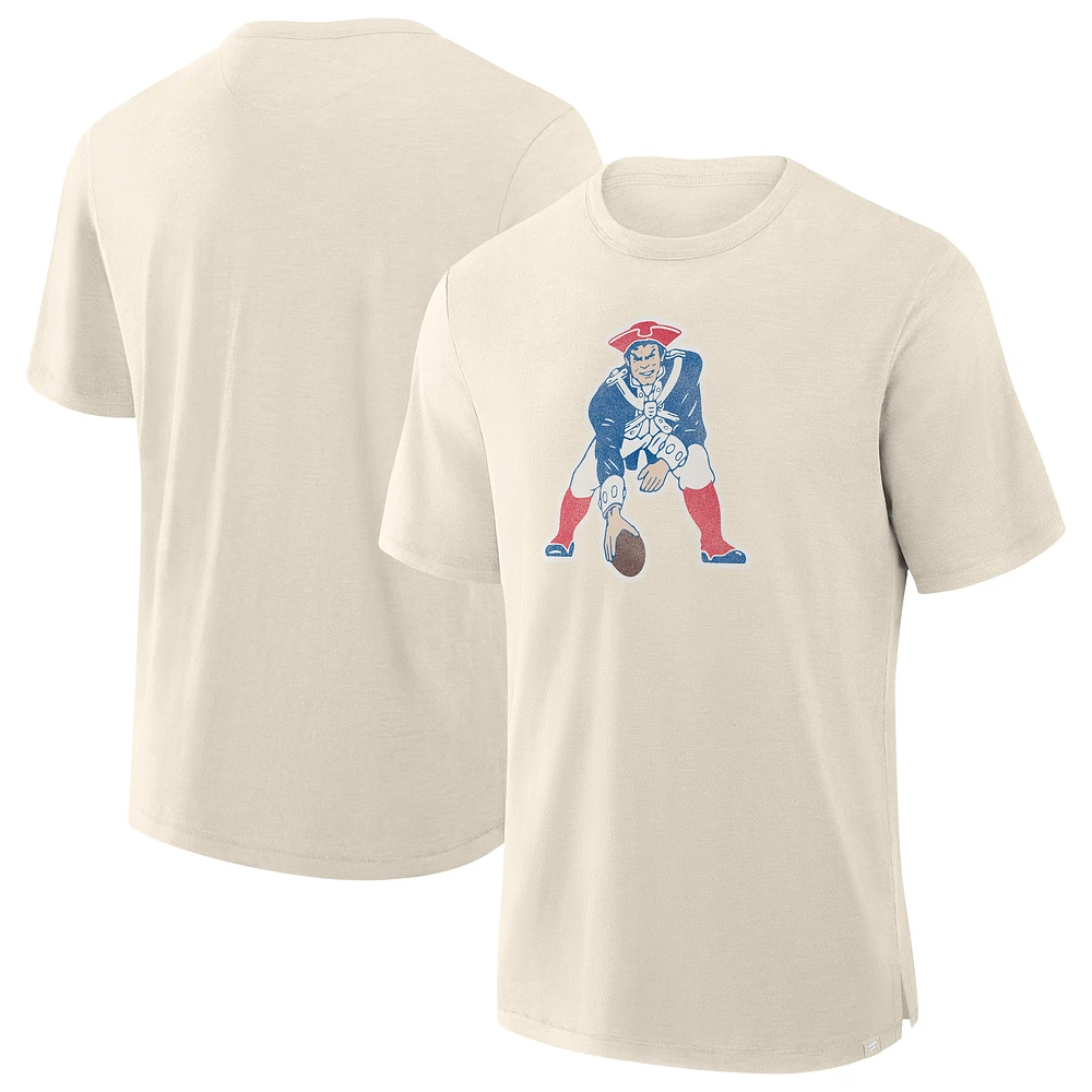 Men's Fanatics Cream New England Patriots Slub T-Shirt