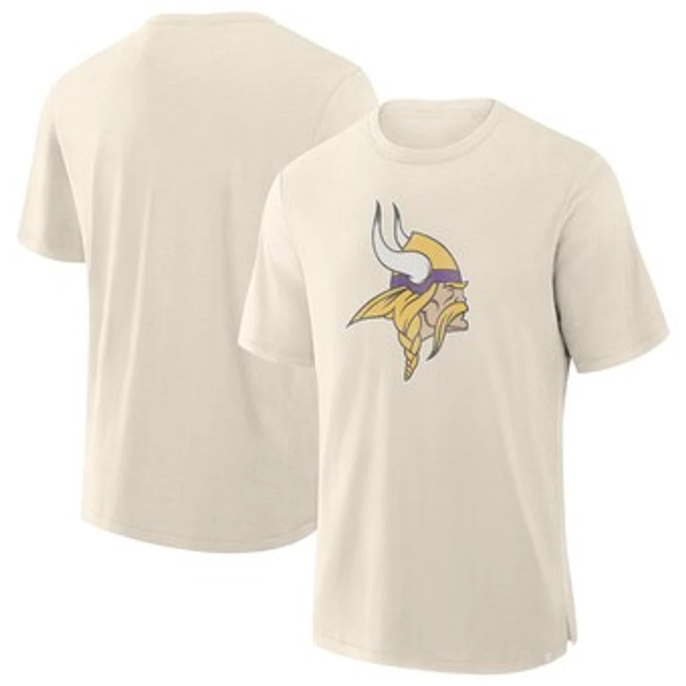 Men's Fanatics Cream Minnesota Vikings Slub T-Shirt