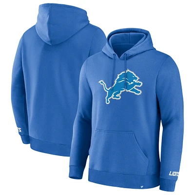 Men's Fanatics Blue Detroit Lions Pylon Cam Legacy Pullover Hoodie