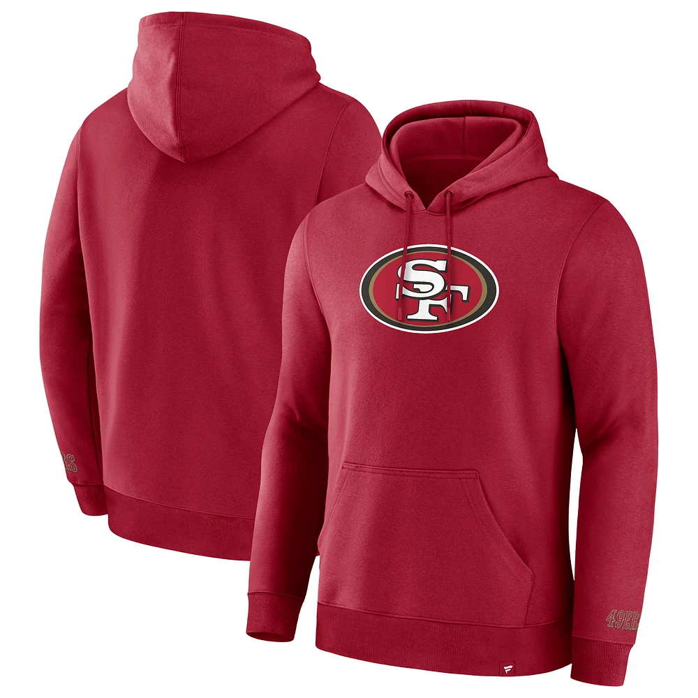 Men's Fanatics Scarlet San Francisco 49ers Pylon Cam Legacy Pullover Hoodie