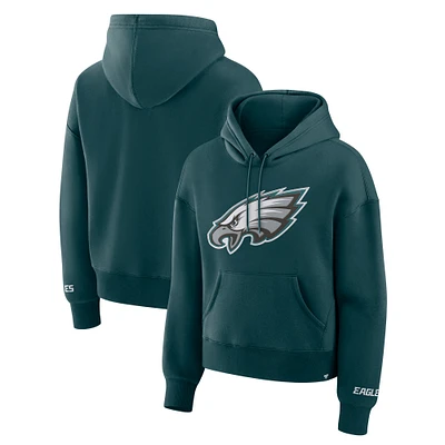 Women's Fanatics Midnight Green Philadelphia Eagles Legacy Fleece Pullover Hoodie