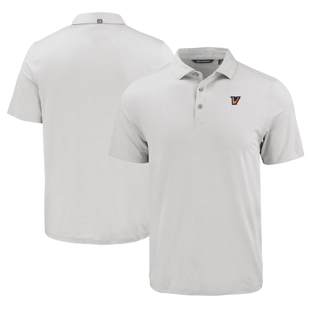 Men's Cutter & Buck Gray Texas-Rio Grande Valley Vaqueros Coastline Epic Comfort Eco Recycled Polo