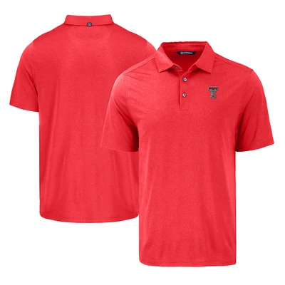 Men's Cutter & Buck Texas Tech Red Raiders Coastline Epic Comfort Eco Recycled Polo