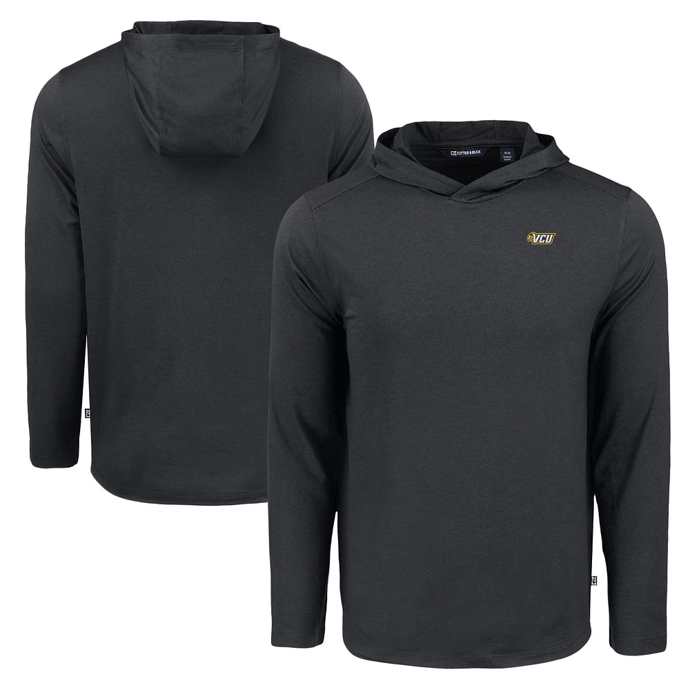 Men's Cutter & Buck VCU Rams Coastline Epic Comfort Eco Recycled Long Sleeve Hoodie T-Shirt
