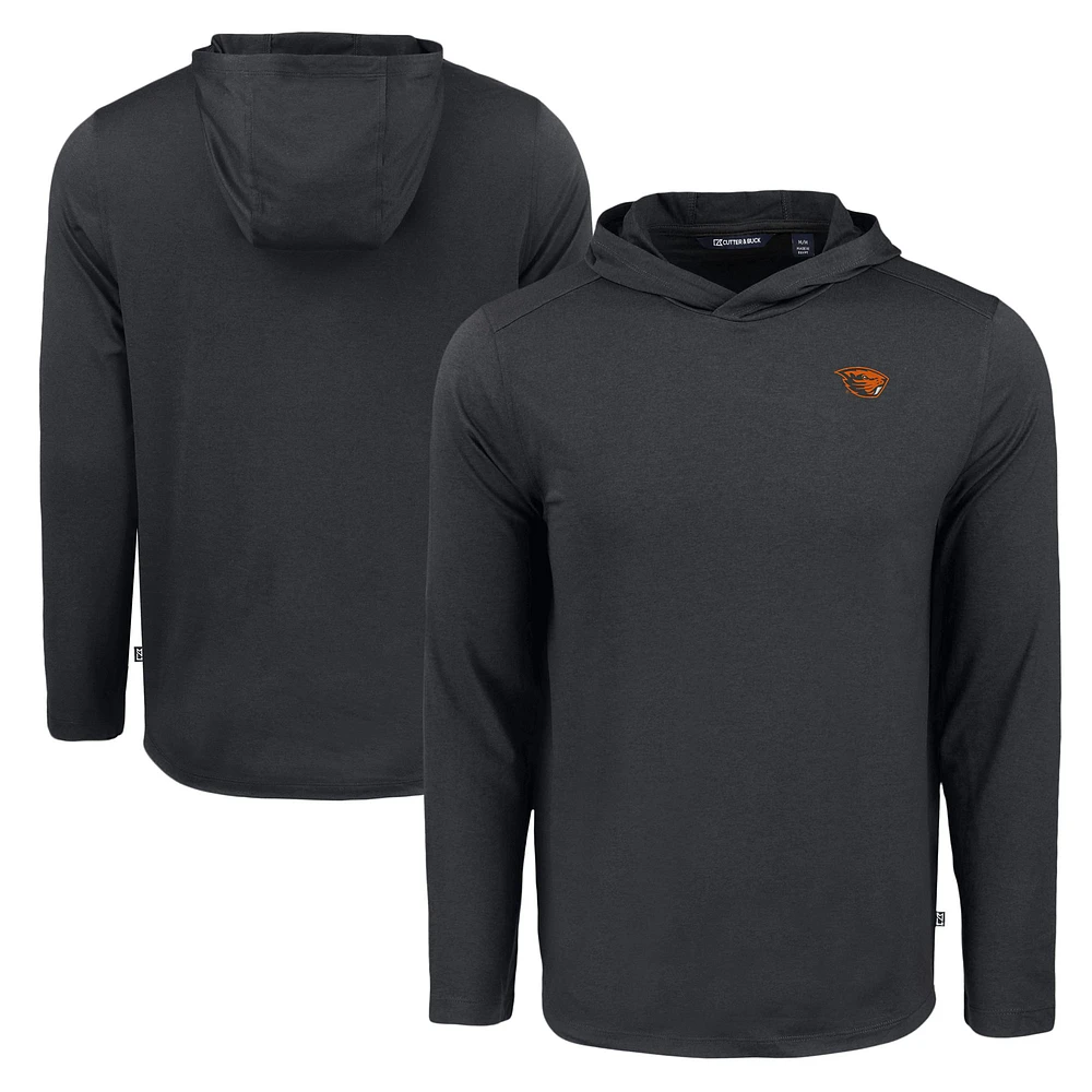 Men's Cutter & Buck Oregon State Beavers Coastline Epic Comfort Eco Recycled Long Sleeve Hoodie T-Shirt