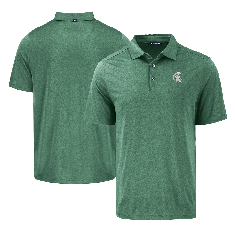 Men's Cutter & Buck Michigan State Spartans Coastline Epic Comfort Eco Recycled Polo