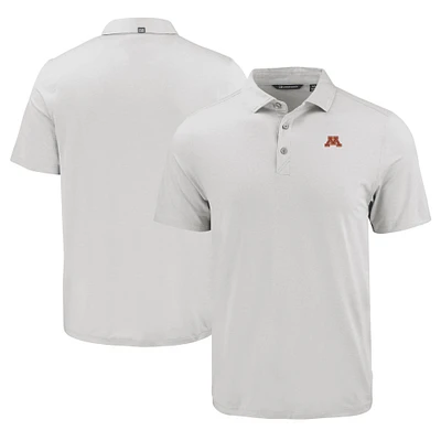 Men's Cutter & Buck Gray Minnesota Golden Gophers Coastline Epic Comfort Eco Recycled Polo