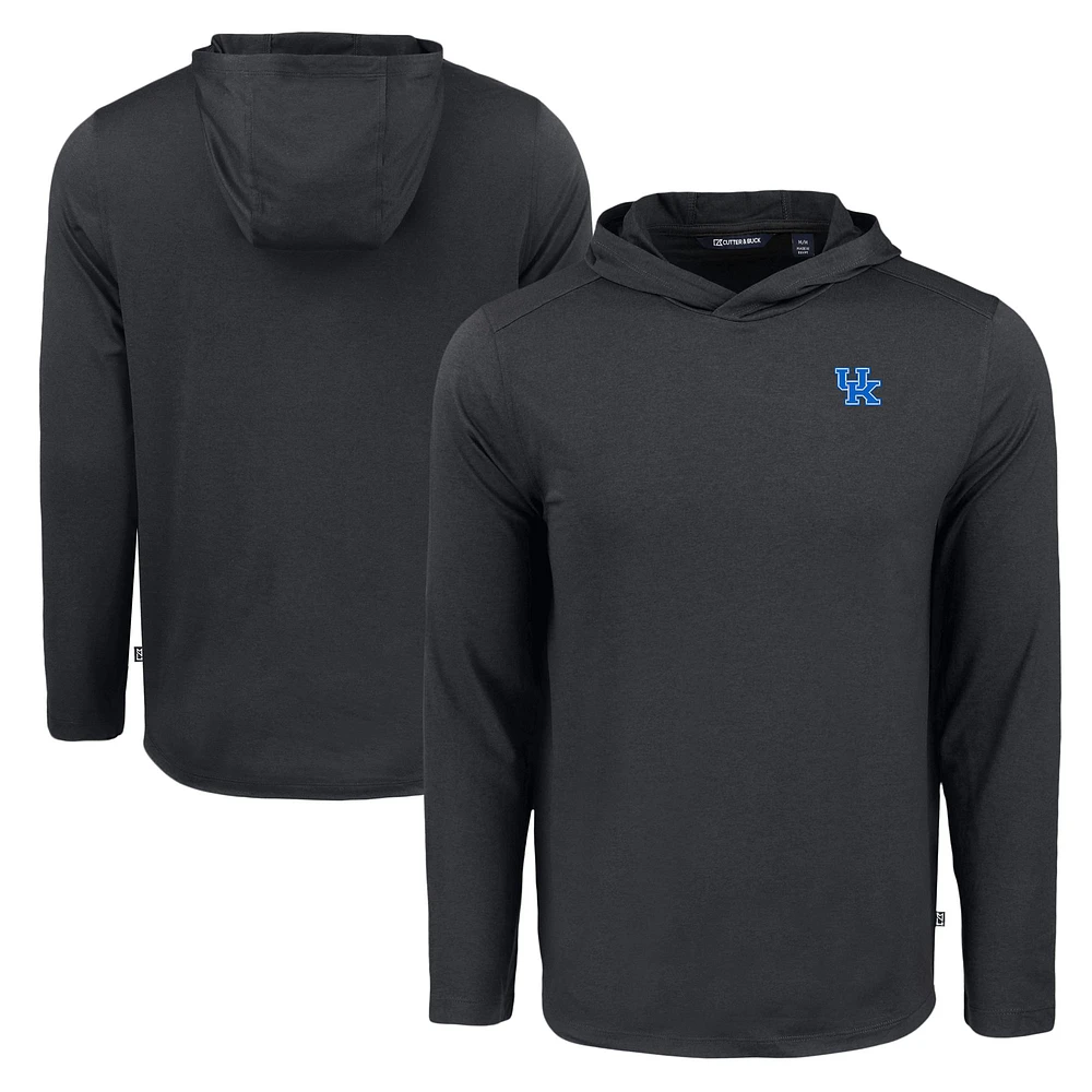 Men's Cutter & Buck Kentucky Wildcats Coastline Epic Comfort Eco Recycled Long Sleeve Hoodie T-Shirt