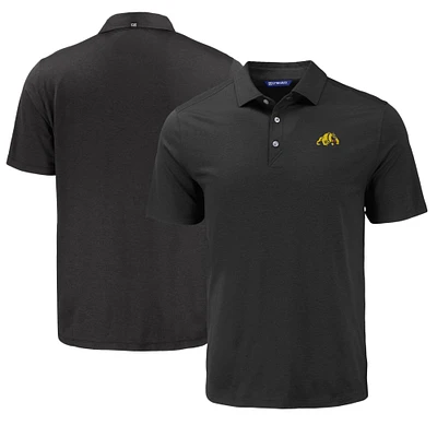 Men's Cutter & Buck Black Bowie State Bulldogs Coastline Epic Comfort Eco Recycled Polo