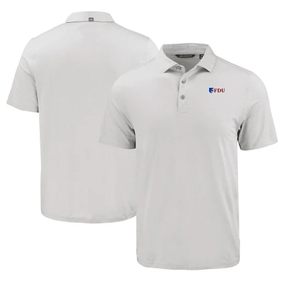 Men's Cutter & Buck Gray Fairleigh Dickinson Knights Coastline Epic Comfort Eco Recycled Polo