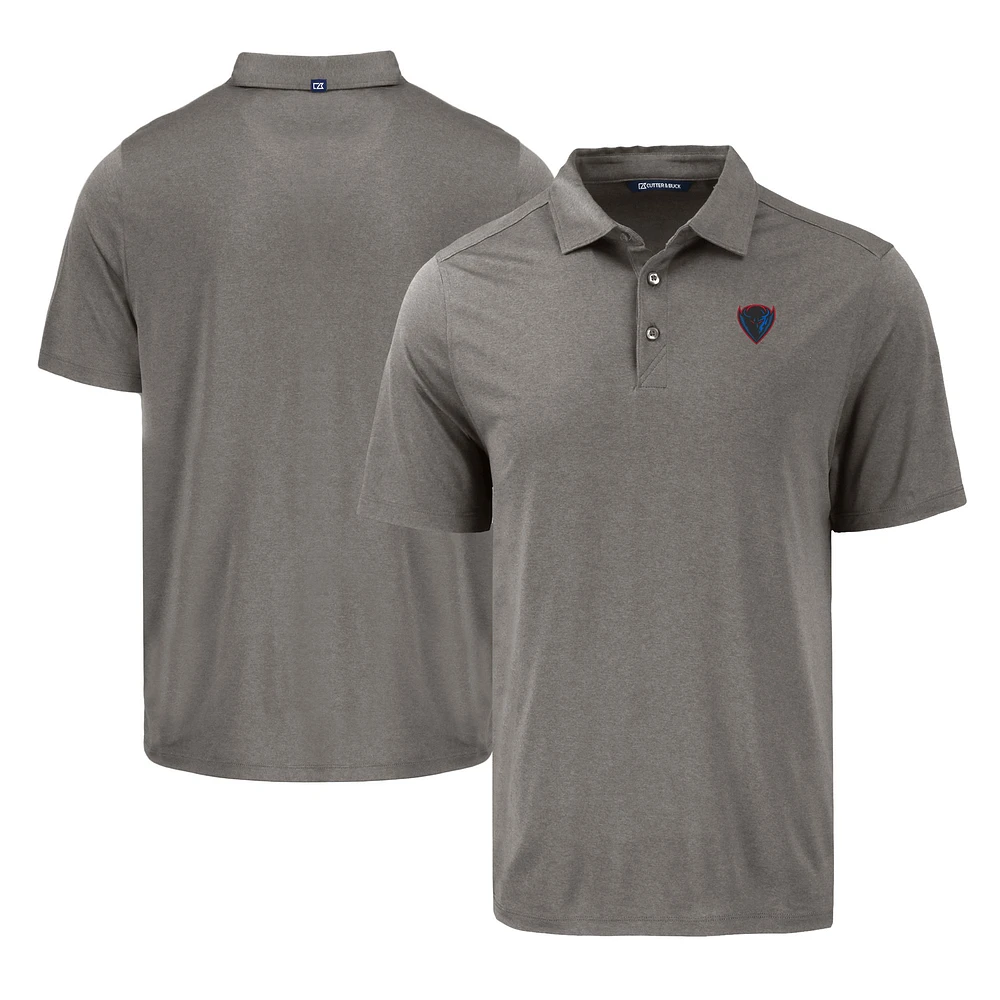 Men's Cutter & Buck DePaul Blue Demons Coastline Epic Comfort Eco Recycled Polo