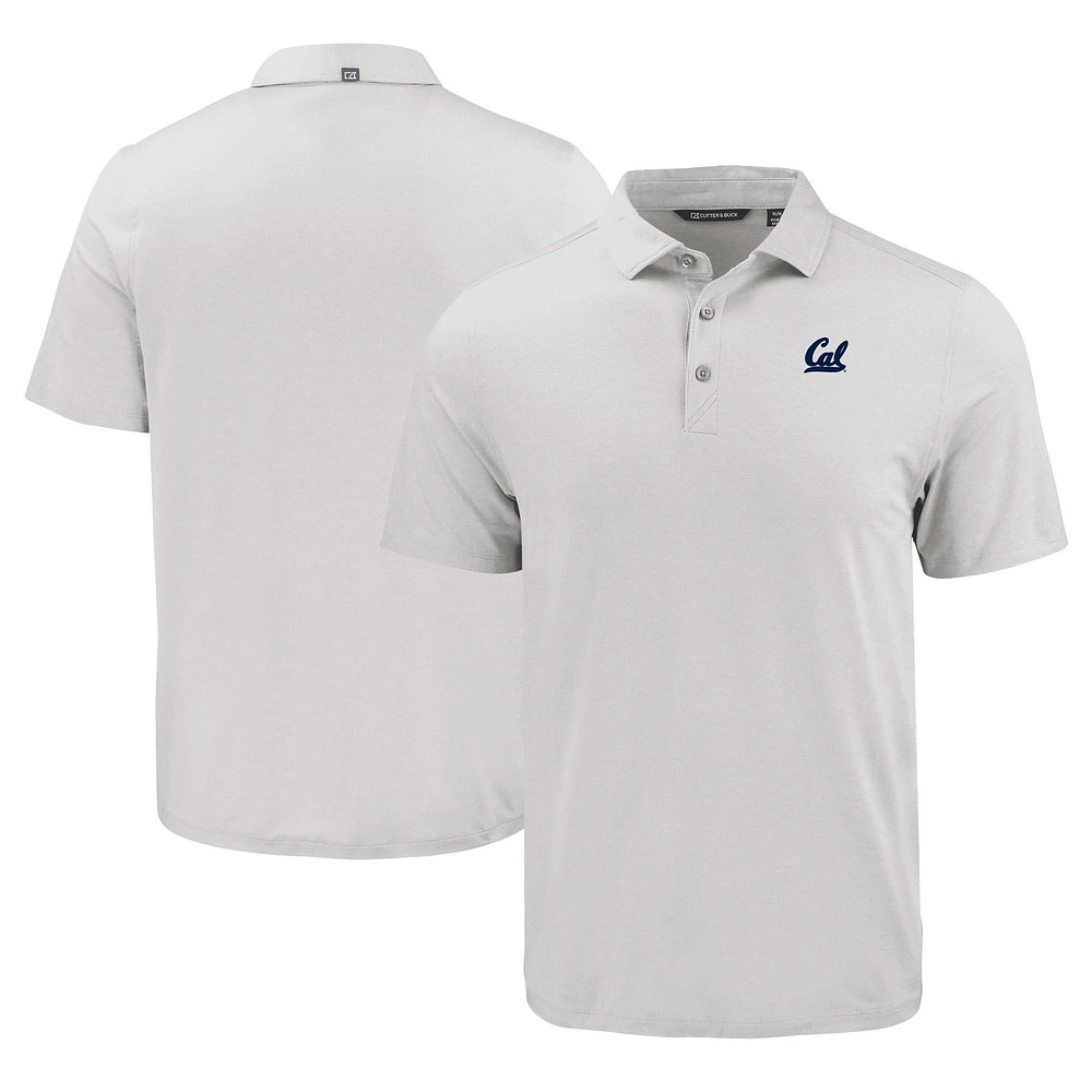 Men's Cutter & Buck Gray Cal Bears Coastline Epic Comfort Eco Recycled Polo
