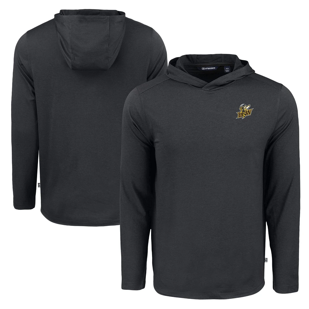 Men's Cutter & Buck Baldwin Wallace Yellow Jackets Coastline Epic Comfort Eco Recycled Long Sleeve Hoodie T-Shirt